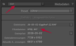 raw-xmp-acr, Lightroomfoto.kunst.kultur